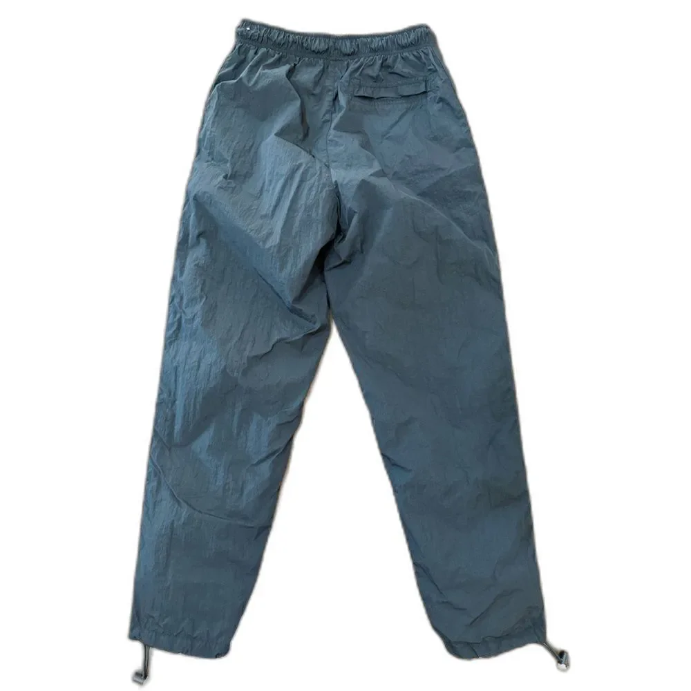 Jordan Flight Black Nylon Track Pants Windbreaker Joggers Drawstring Mens S